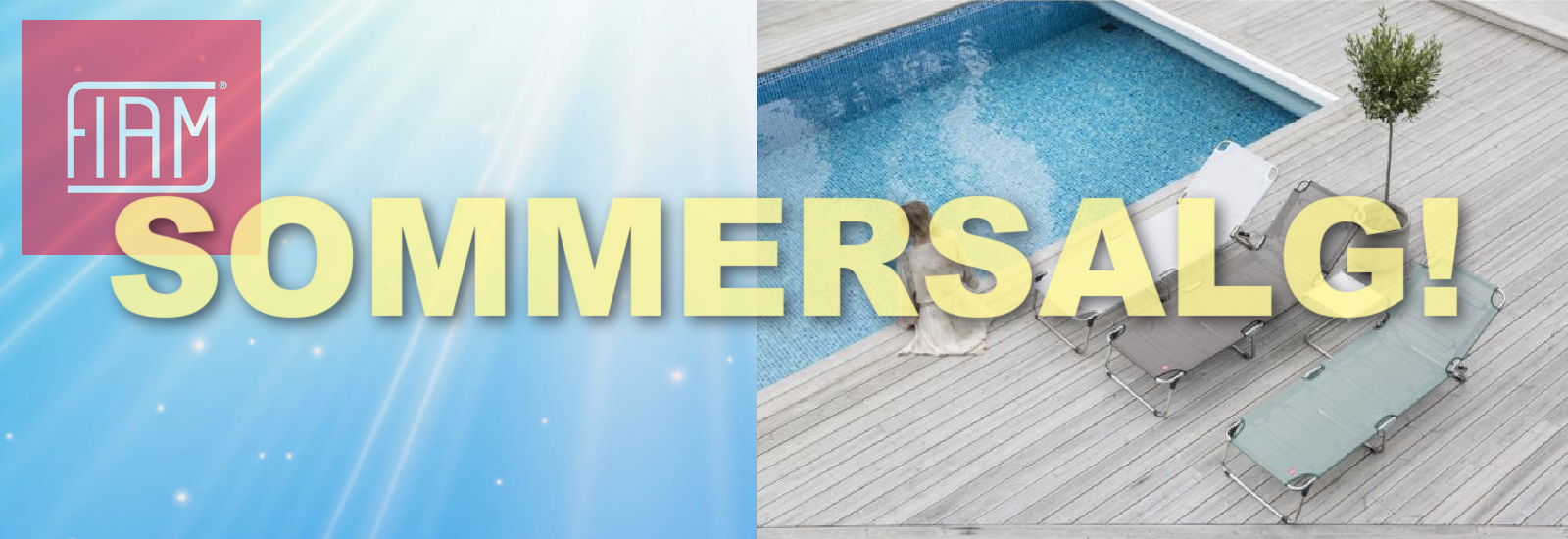 Fiam utemøbler, solsenge solstoler